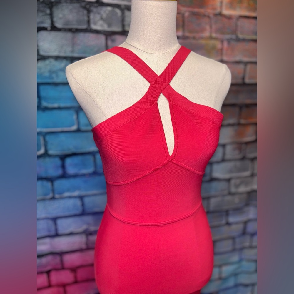 Hot Pink Body-con dress from BCBG Maxazria